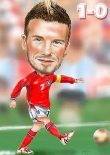 Beckham từng nhiều năm đeo băng đội trưởng và khoác chiếc áo số 7 huyền thoại của Man Utd.